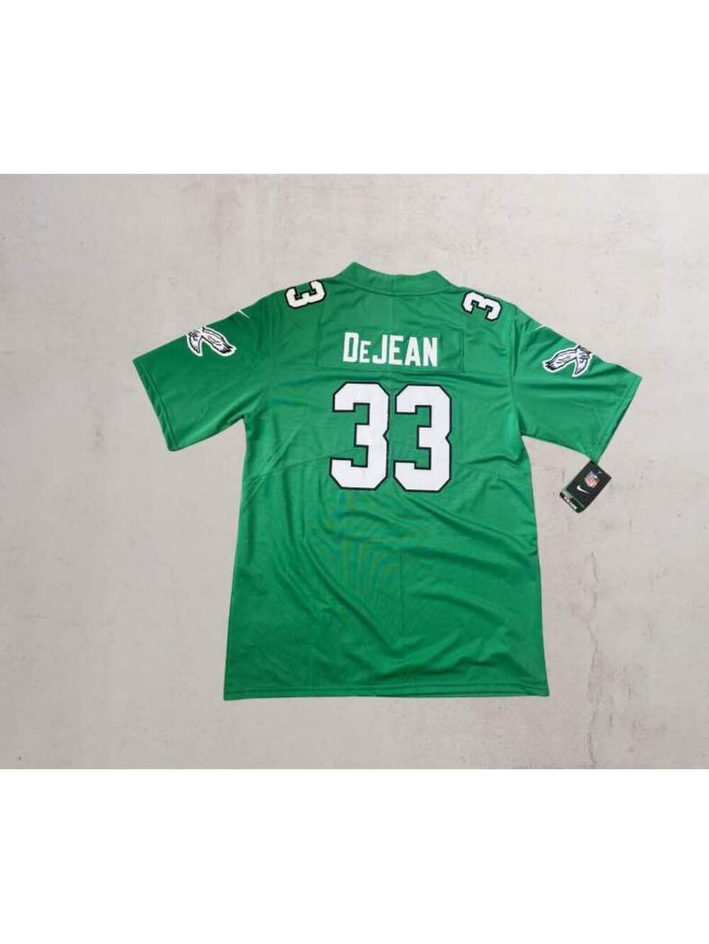 Nike Philadelphia Eagles Cooper DeJean #33 Kelly Green Throwback Jersey Small